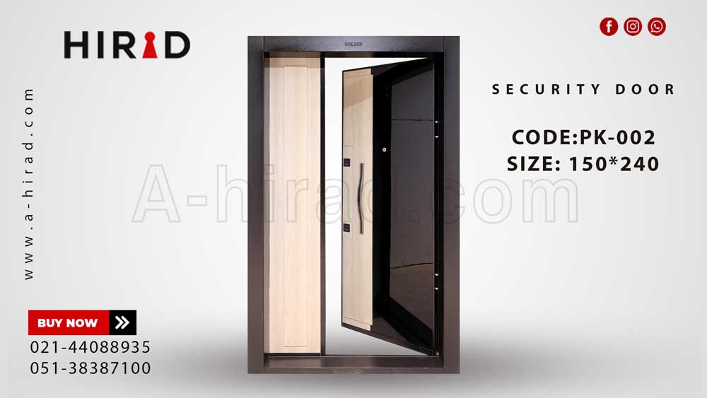 درب ضد سرقت یک و نیم لنگه کد PK-002